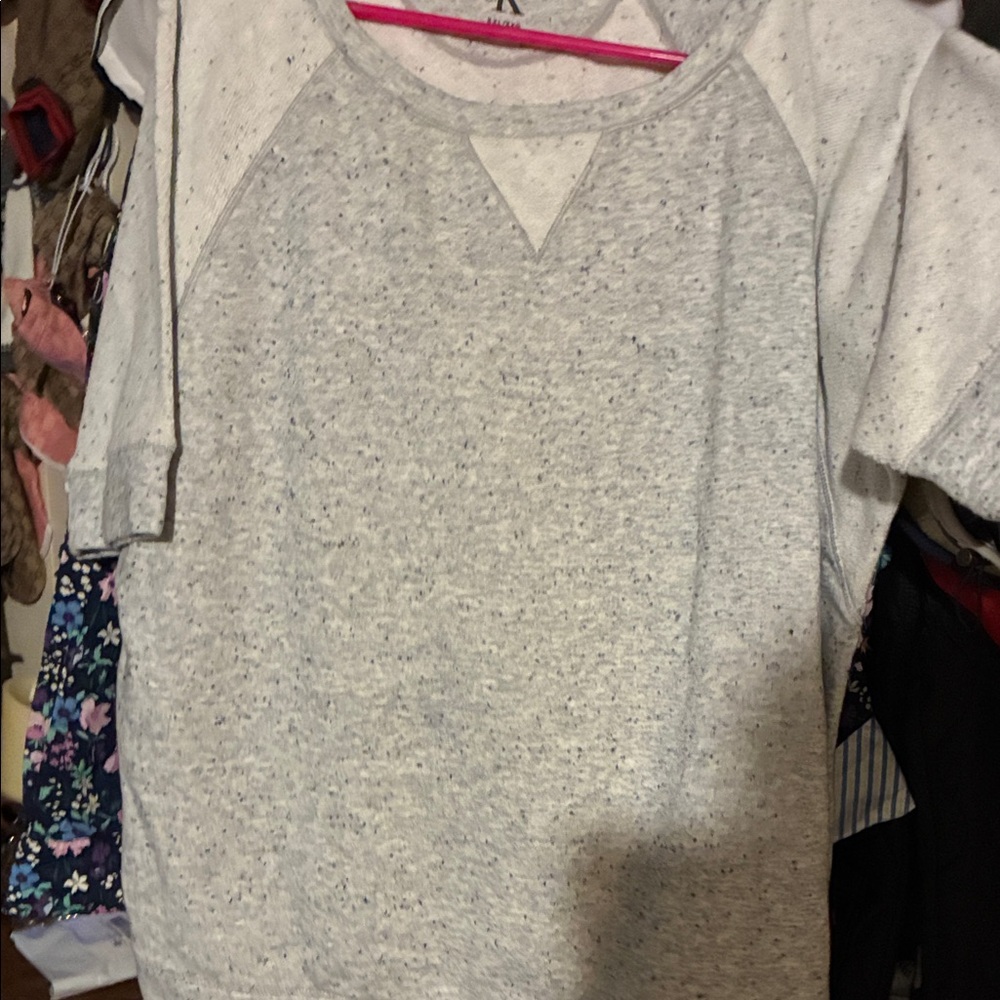 Calvin Klein Gray Speckled Top